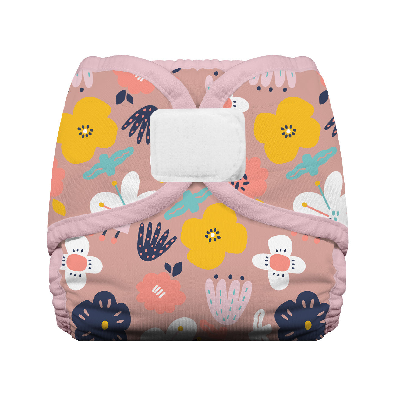 Image of Thirsties Diaper Cover with hook and loop in Bloomy