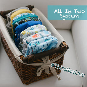 image of basket of cloth diapers