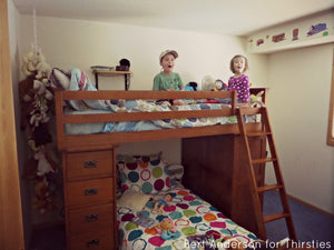 image of children on bed