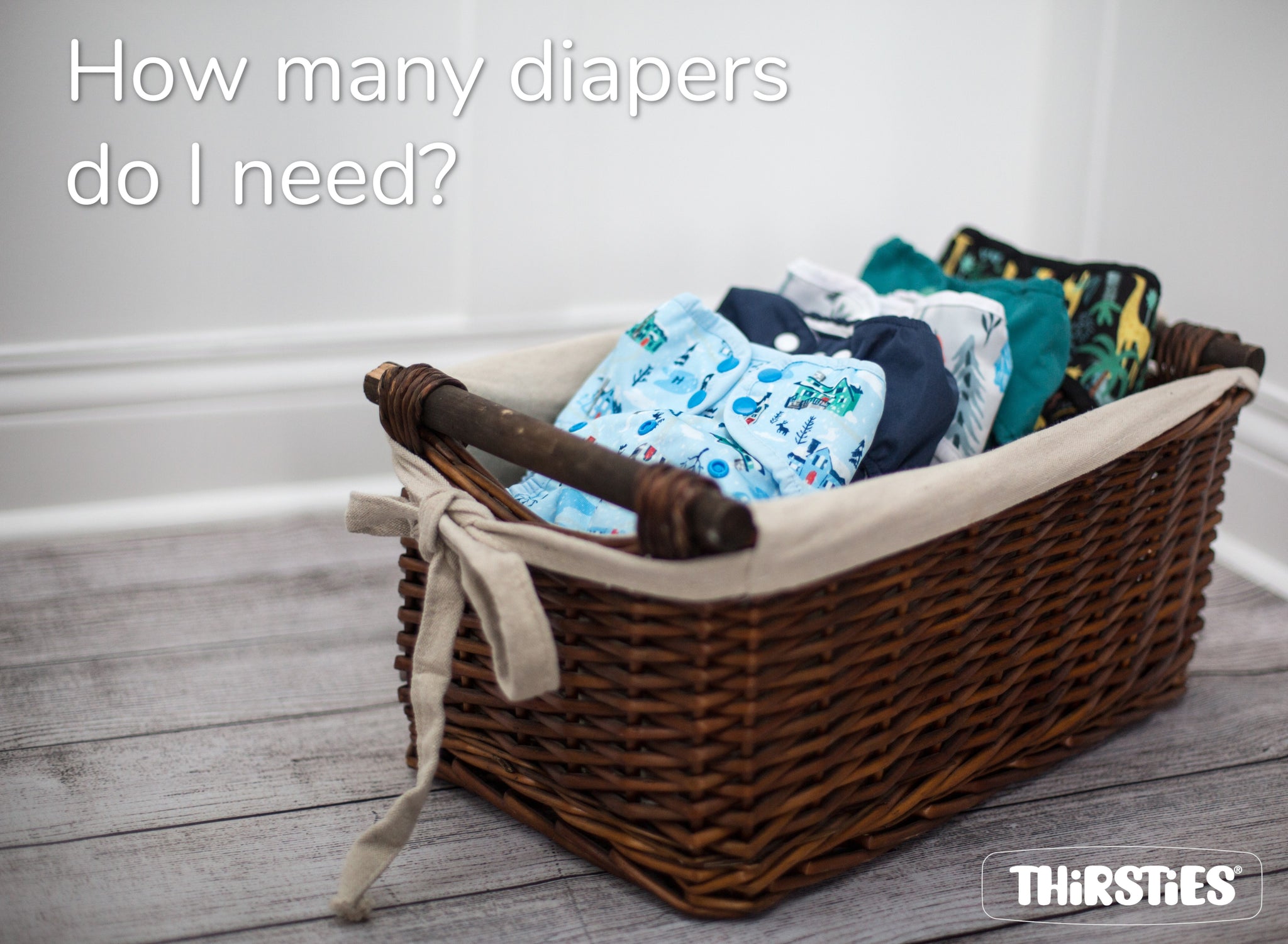 image of diapers in a basket