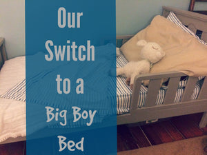 image of toddler bed with text