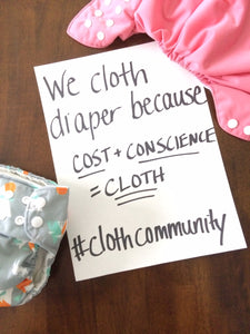 image of text promoting cloth diapers