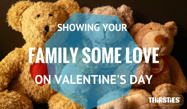 image of teddy bears with text about Valentines day