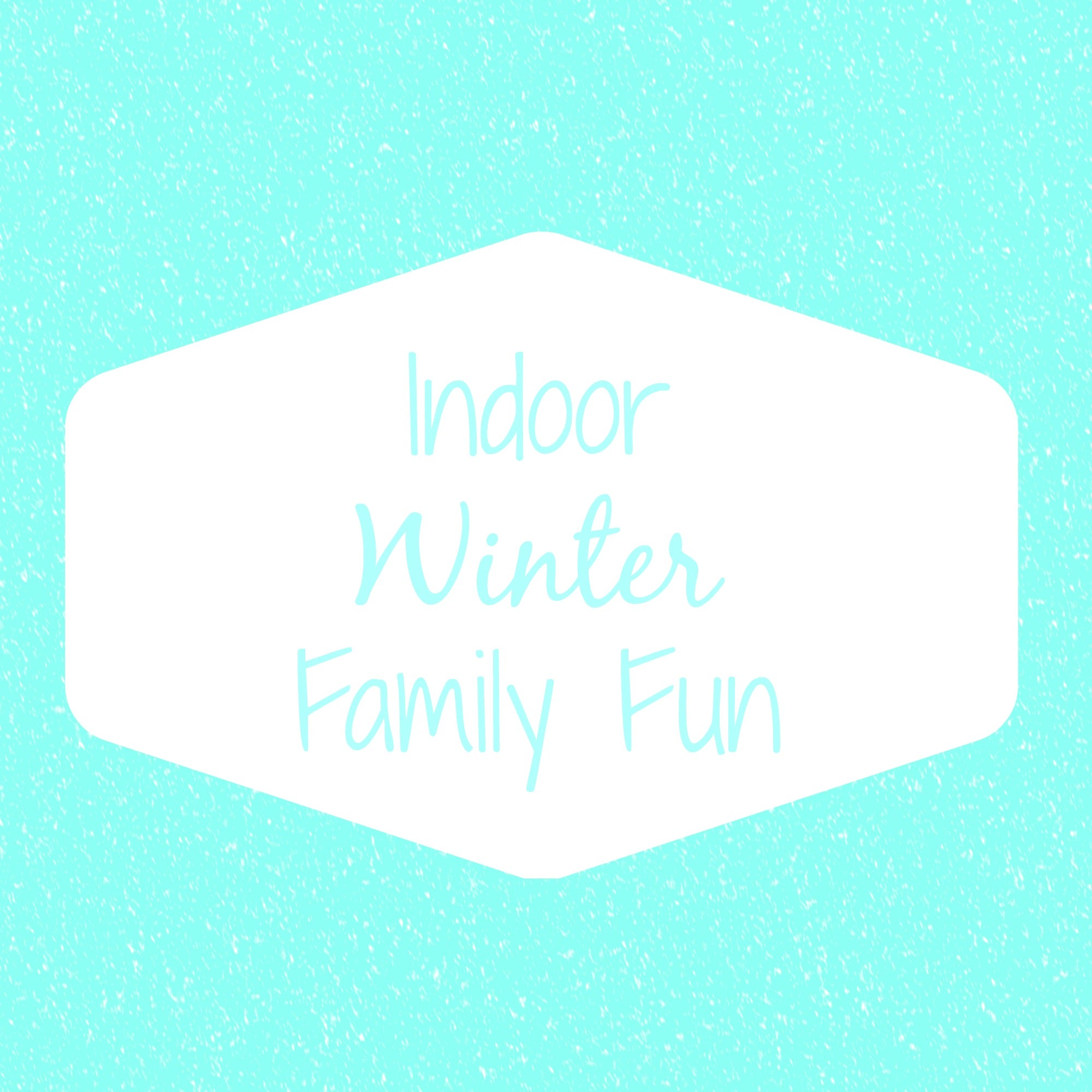 image of aqua background with text about winter fun