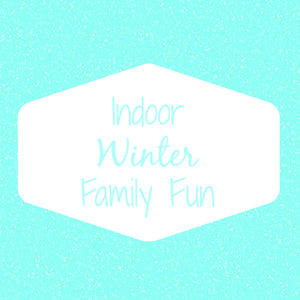 image of aqua background with text about winter fun