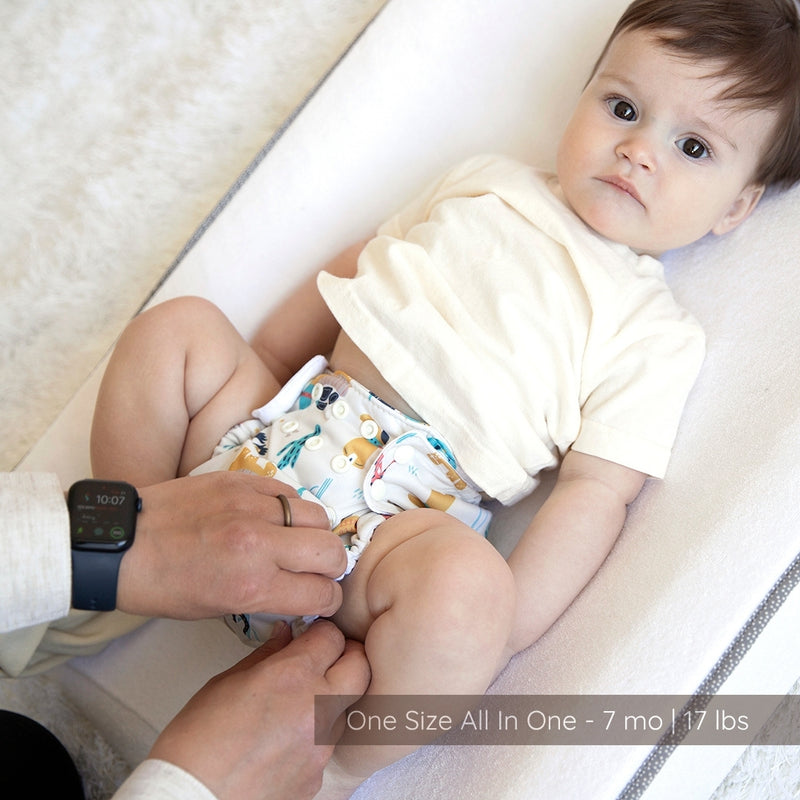 -Image of Thirsties Cloth Diapers Natural One Size All In One