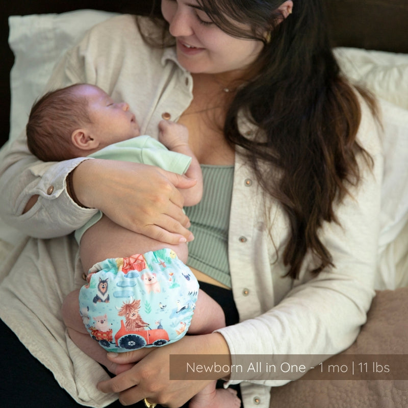 -Image of Thirsties Cloth Diapers Newborn All in One