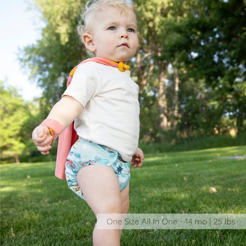 -Image of Thirsties Cloth Diapers Natural One Size All In One