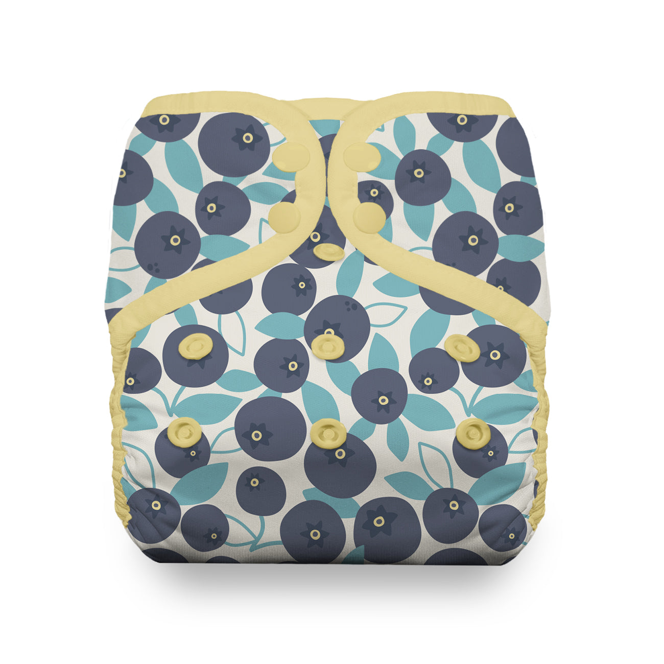 Thirsties One Size Pocket Cloth Diaper with Snap closures in Blueberry