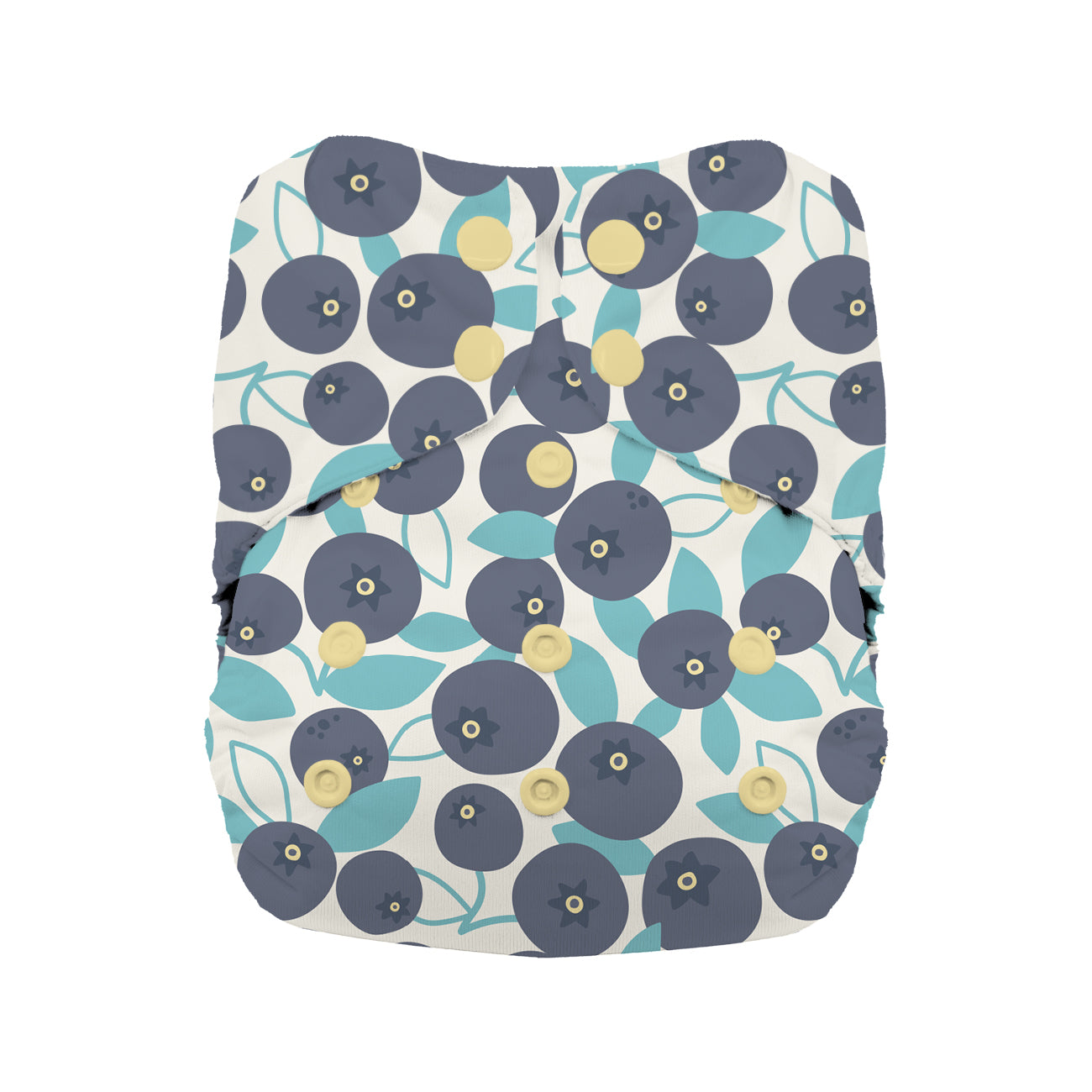 Thirsties One Size All in One Cloth Diaper with Snap closures in Blueberry