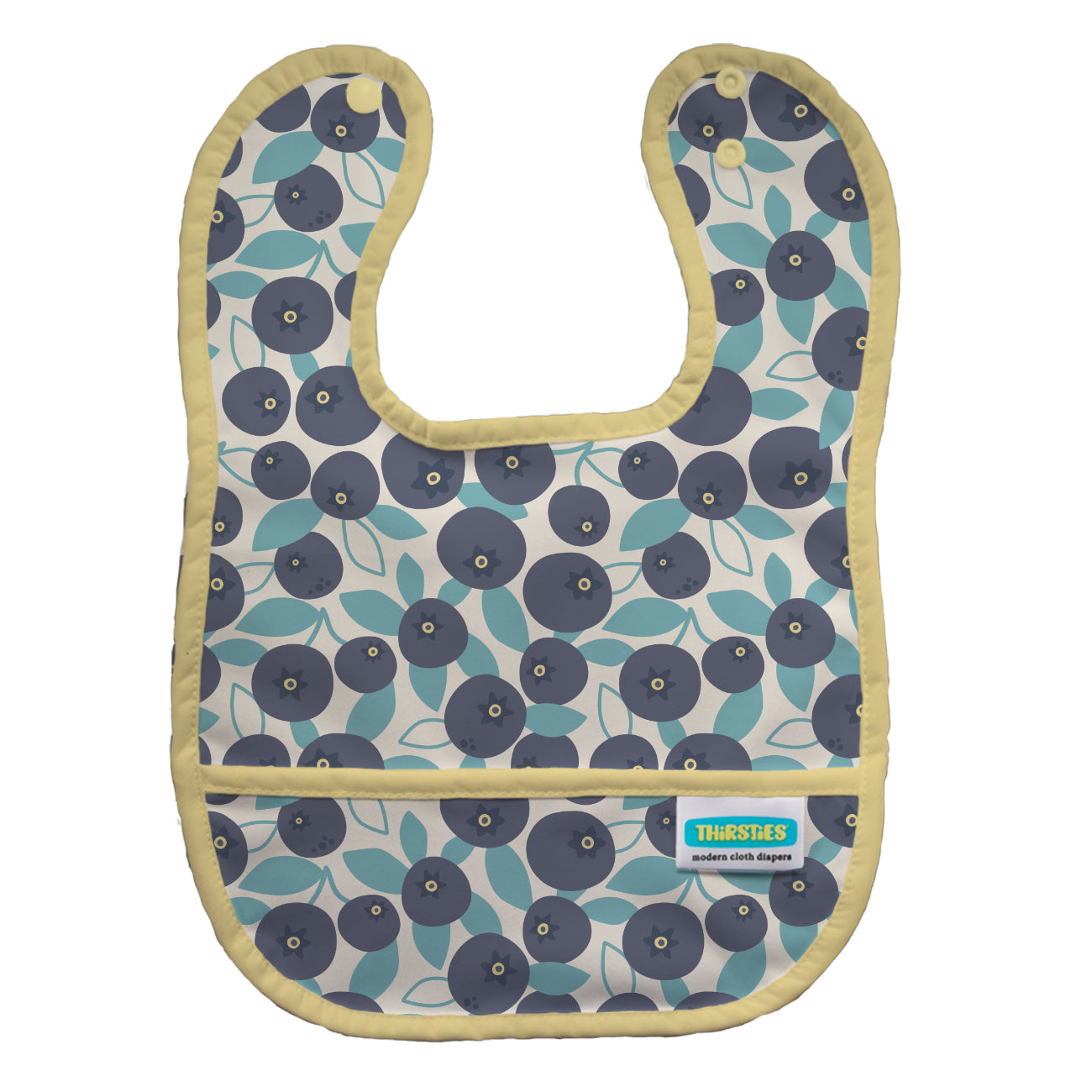 Thirsties Pocket Bib in Blueberry