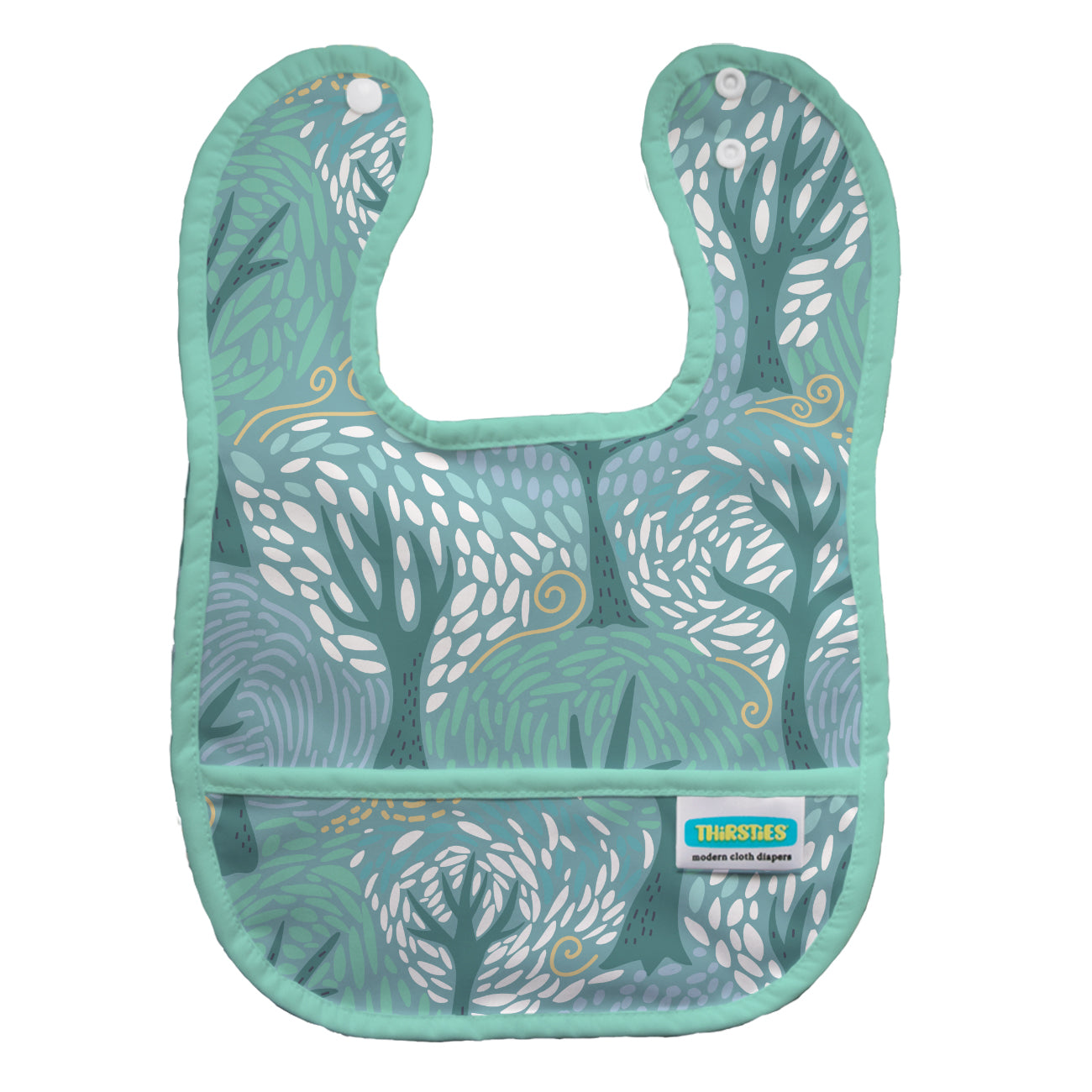 Thirsties Pocket Bib in Breezy