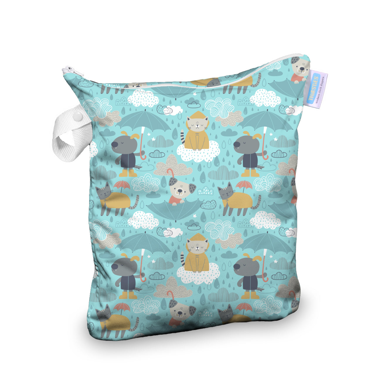 Thirsties Deluxe Wet Bag in Drizzly
