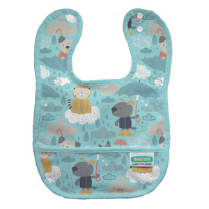 Thirsties Pocket Bib in Drizzly