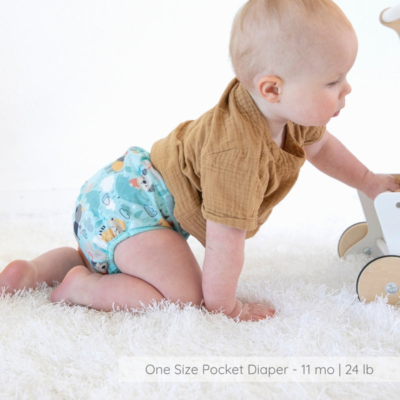 -Image of Thirsties Cloth Diapers Natural One Size Pocket Diaper