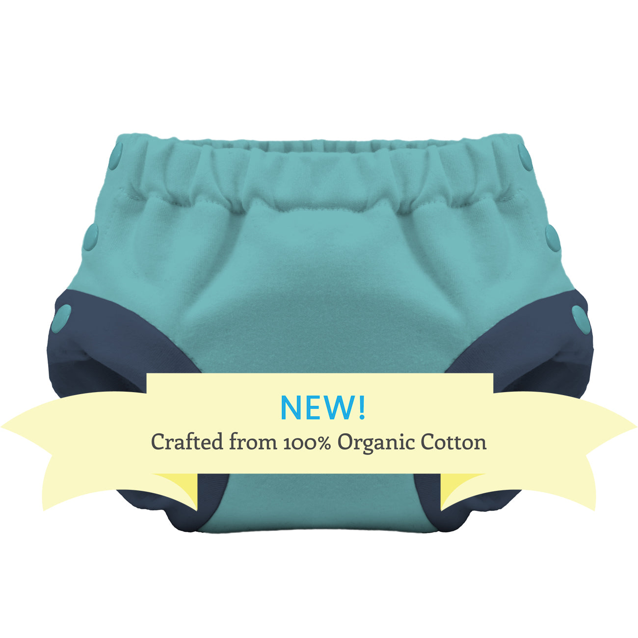 -Image of Thirsties Trainers made from Organic Cotton and featuring ide snaps.