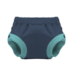 Thirsties Trainers Organic Cotton Side Snaps in Navy
