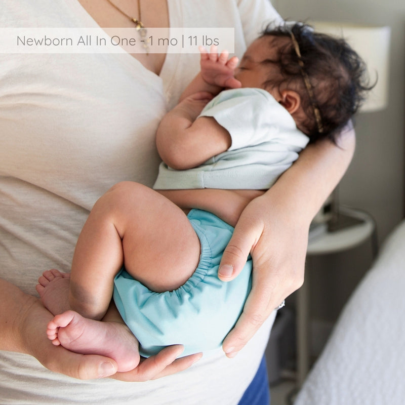 -Image of Thirsties Cloth Diapers Natural Newborn All in One