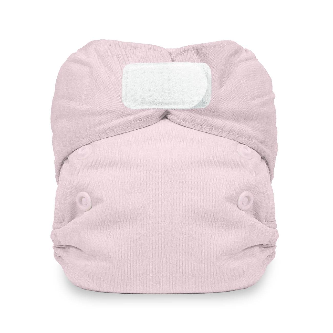 Thirsties Newborn All in One Cloth Diaper with Hook and Loop closures in Pink Salt