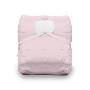 Thirsties One Size Pocket Cloth Diaper with Hook and Loop closures in Pink Salt