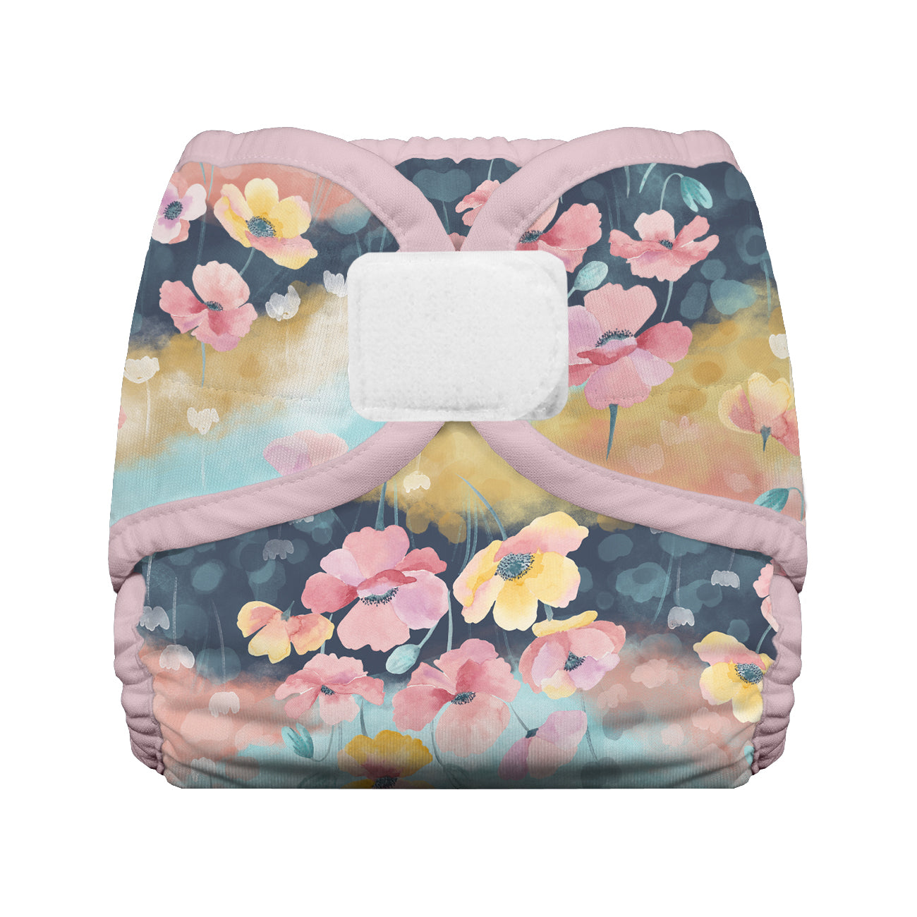 Thirsties Cloth Diaper Cover with Hook and Loop closures in Poppy