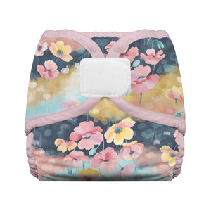 Thirsties Cloth Diaper Cover with Hook and Loop closures in Poppy