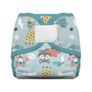 Thirsties Cloth Diaper Cover with hook and loop closures in Super Hero