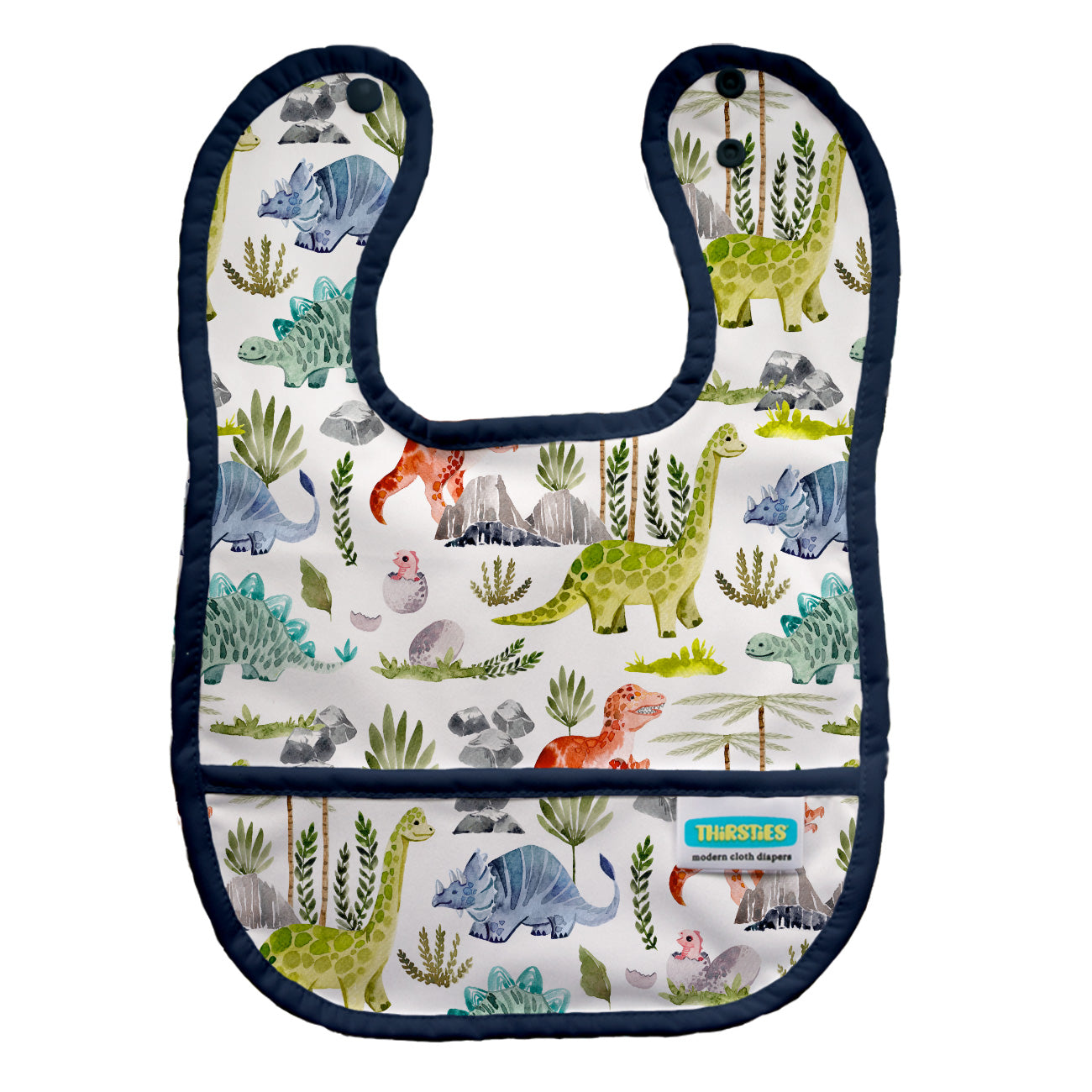 Outlet Pocket Bib - Dino-rawr