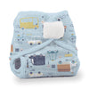 Diaper Cover Newborn/Preemie 4 - 10 lbs (2 - 5 kg) / Hook & Loop / Traffic Jam