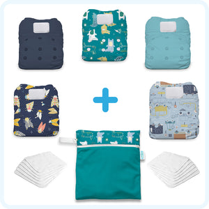 -Image of Thirsties Caregiver Pack in Cool Colors