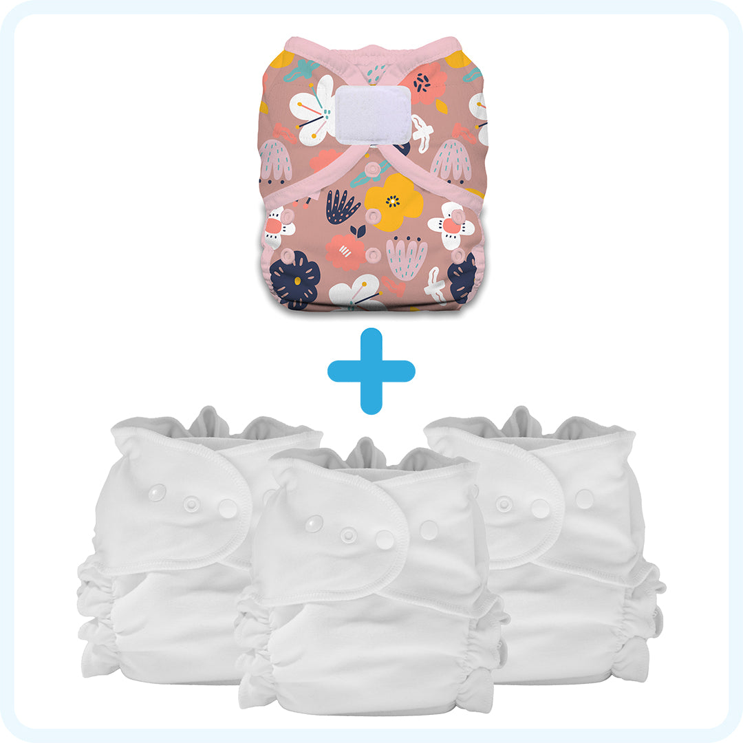 Thirsties Cloth Diapers Duo Duet Pack Bloomy Hook and Loop