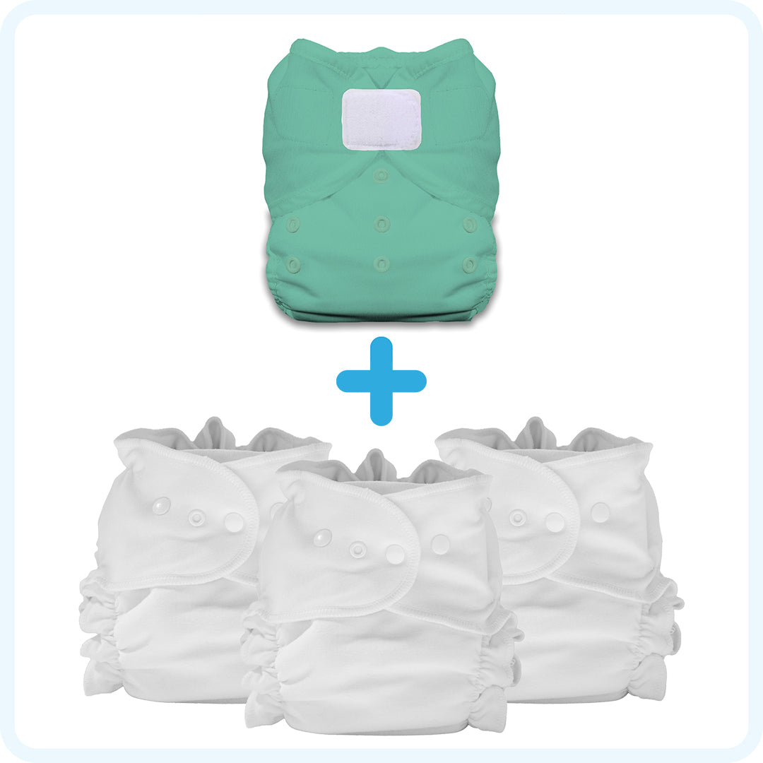 Thirsties Cloth Diapers Duo Duet Pack Opal Hook and Loop