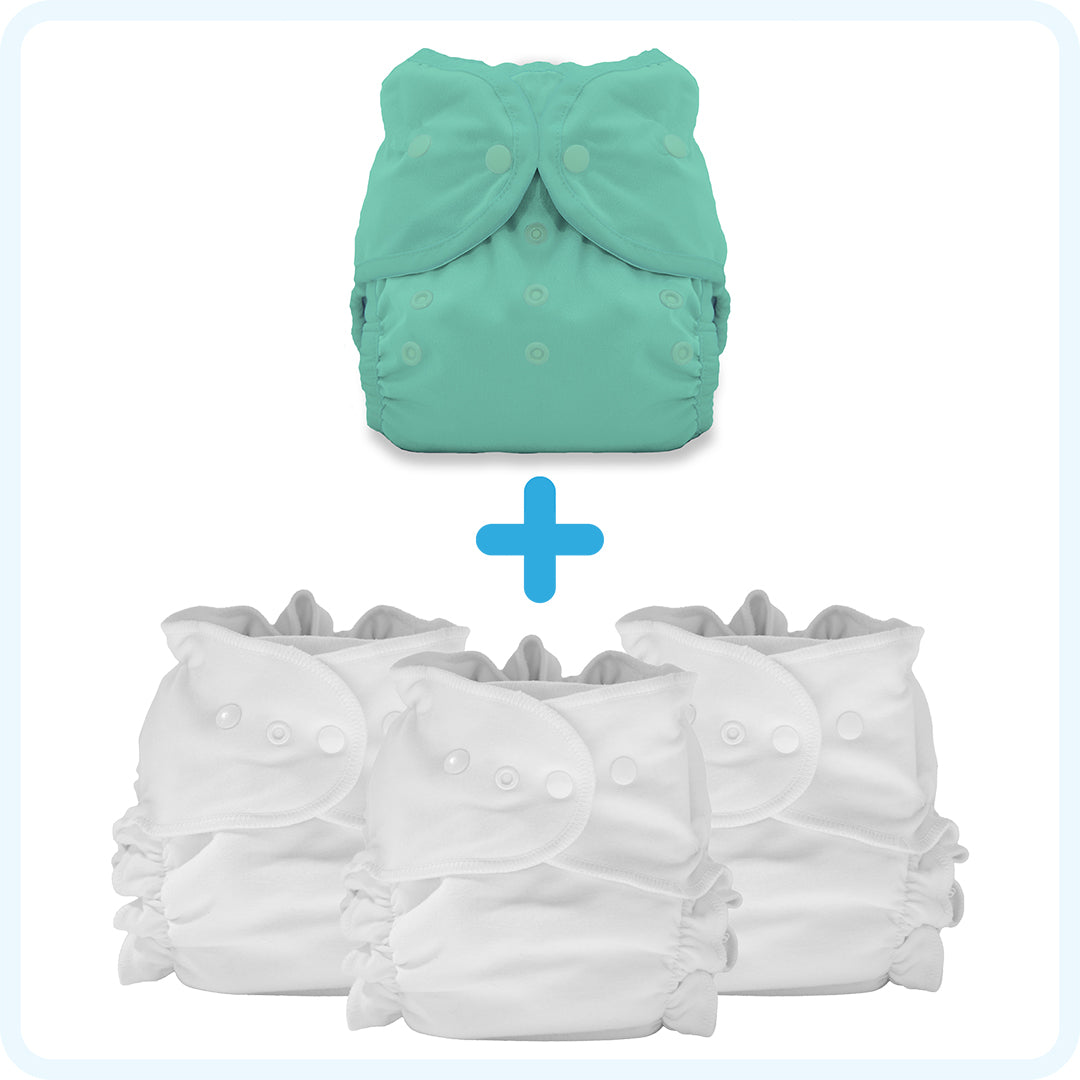 Thirsties Cloth Diapers Duo Duet Pack Opal Snaps