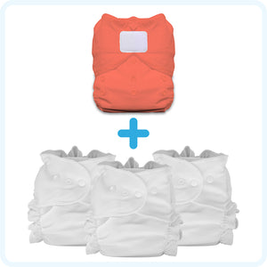 Thirsties Cloth Diapers Duo Duet Pack Salmon Hook and Loop