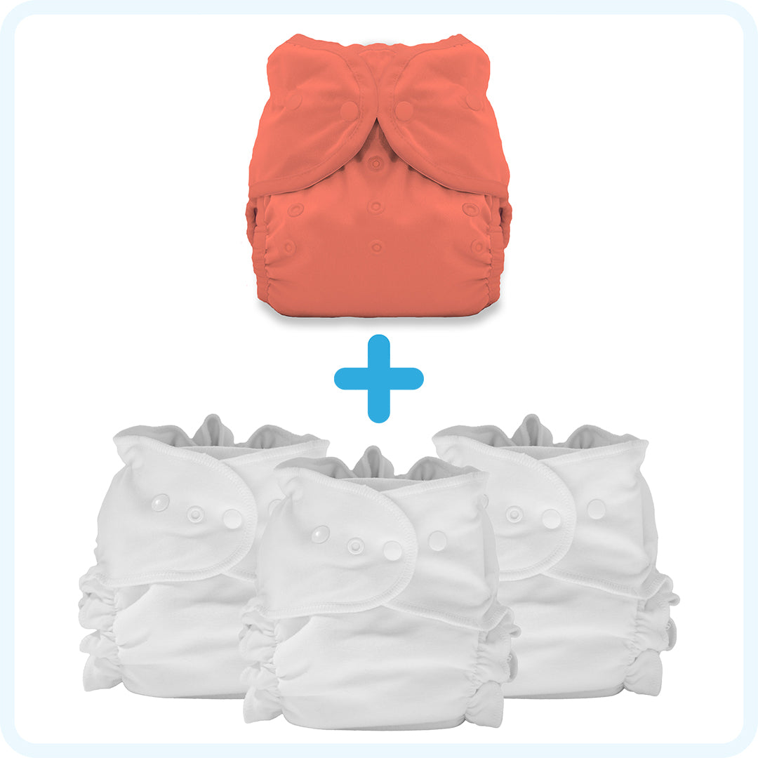 Thirsties Cloth Diapers Duo Duet Pack Salmon Snaps