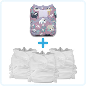 Thirsties Cloth Diapers Duo Duet Pack Sloth Life Hook and Loop