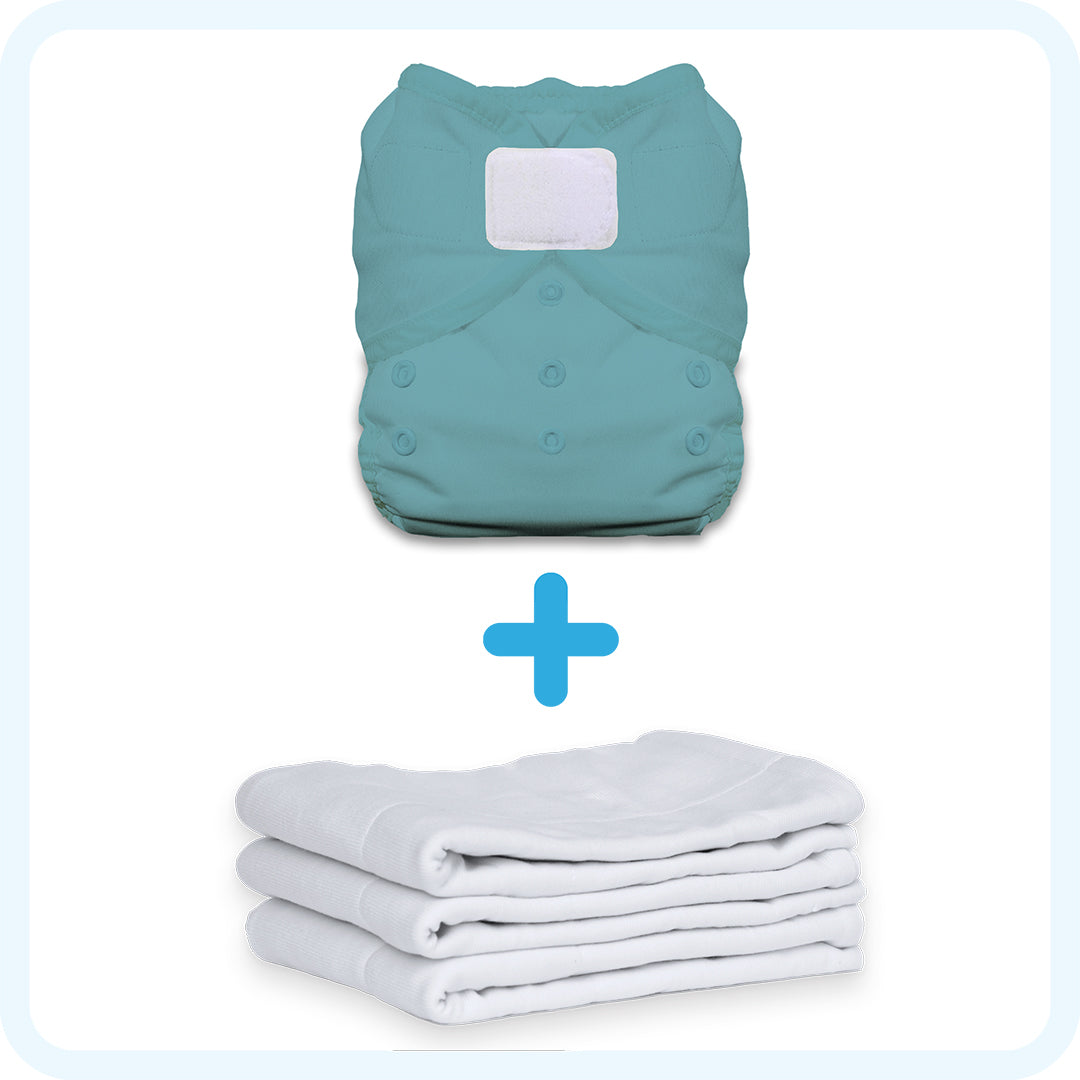 Image of Thirsties Budget Bundle with a Lagoon hook and loop Duo Wrap