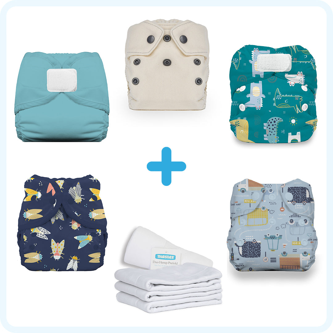 -Image of Thirsties Newborn Sampler Pack in Cool Colors