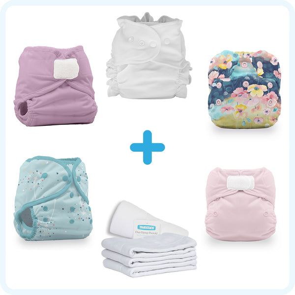 Image of Thirsties Cloth Diaper Packages Newborn Sampler Pack