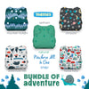 Natural Newborn All In One - Packages Newborn 5 - 14 lbs (2 - 6 kg) / Snap / Bundle of Adventure