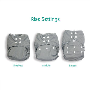 -image of Thirsties one size all in one rise settings