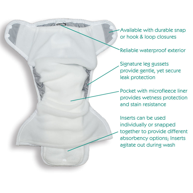 -Image of Thirsties Cloth Diapers One Size Pocket Diaper