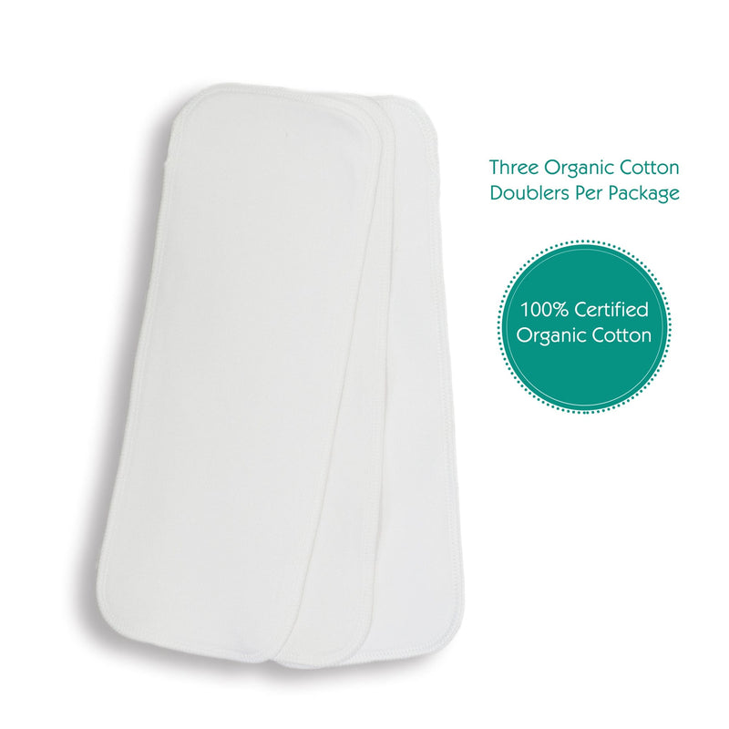 -Image of Thirsties Accessories Organic Cotton Doublers 3-pack