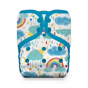 Image of Thirsties Natural One Size Pocket Diaper Snap Rainbow