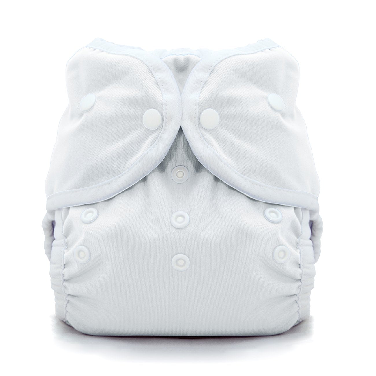 Image of Thirsties Snap Duo Wrap White Size One diaper
